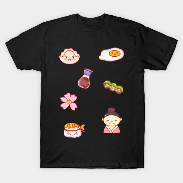 The Sushi Menu T-Shirt by timegraf